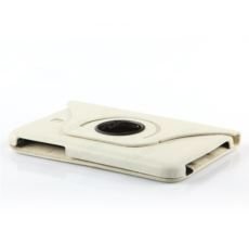 DK-AC-SMKRT701T-WH Samsung TAB3 T210/T212 7'' 360 Dönebilen Beyaz Deri Kılıf ve Stand